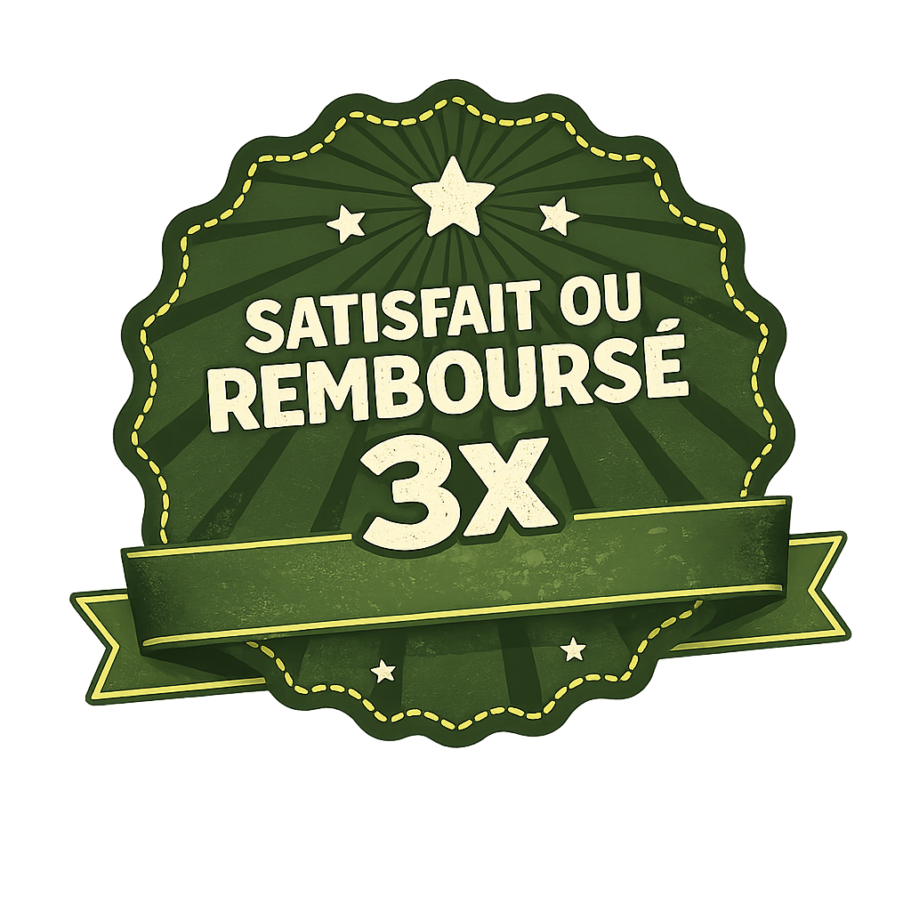 satisfait ou remboursé x3